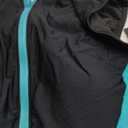 Tempt Me Women Athletic One Piece Swimsuit Zipper High Neck Bathing Suit Racerback Swimwear (Black Aqua Blue), Medium