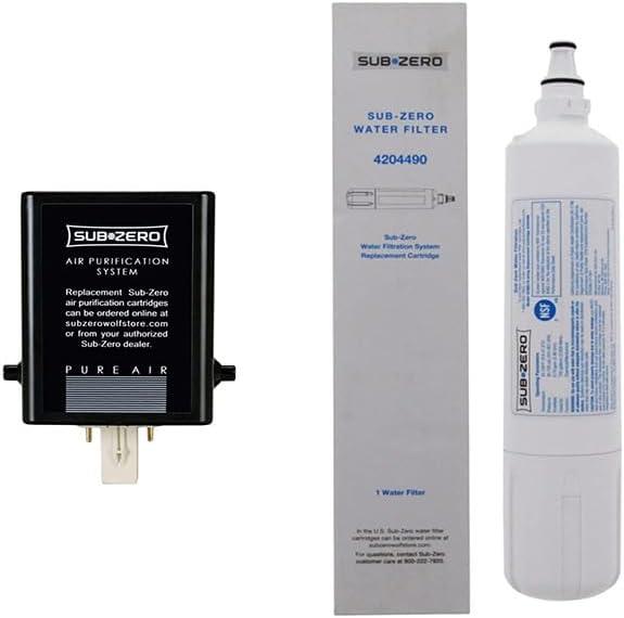 Sub-Zero Refrigerator Replacement Water and Air Filter Combo Pack 4204490 7007067