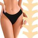 READY TO LOVE Cotton Underwear for Women Pack Breathable Thongs for Women Sexy Stretch Soft Womens Panties Thong S