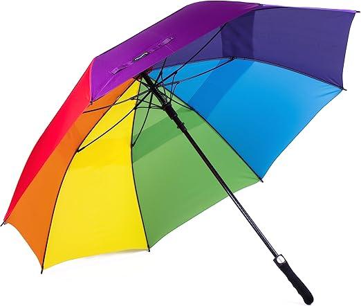 Colorful Umbrella With Leather Black Case