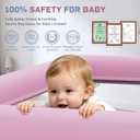 TOREVSIOR Foldable Baby Playpen with Mat, 50"×71" F oldable Playpen for Babies and Toddlers, Indoor & Outdoor Kids Safety Play Pen, Portable Play Yard, Foldable Baby Playpen with 50 Ocean Balls