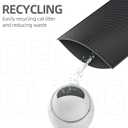 ESTHELLO Cat Litter Mat Large, Cat Litter Trapping Mat, Honeycomb Double Layer Design, Easy to Clean,Washable (30 x 24 Black