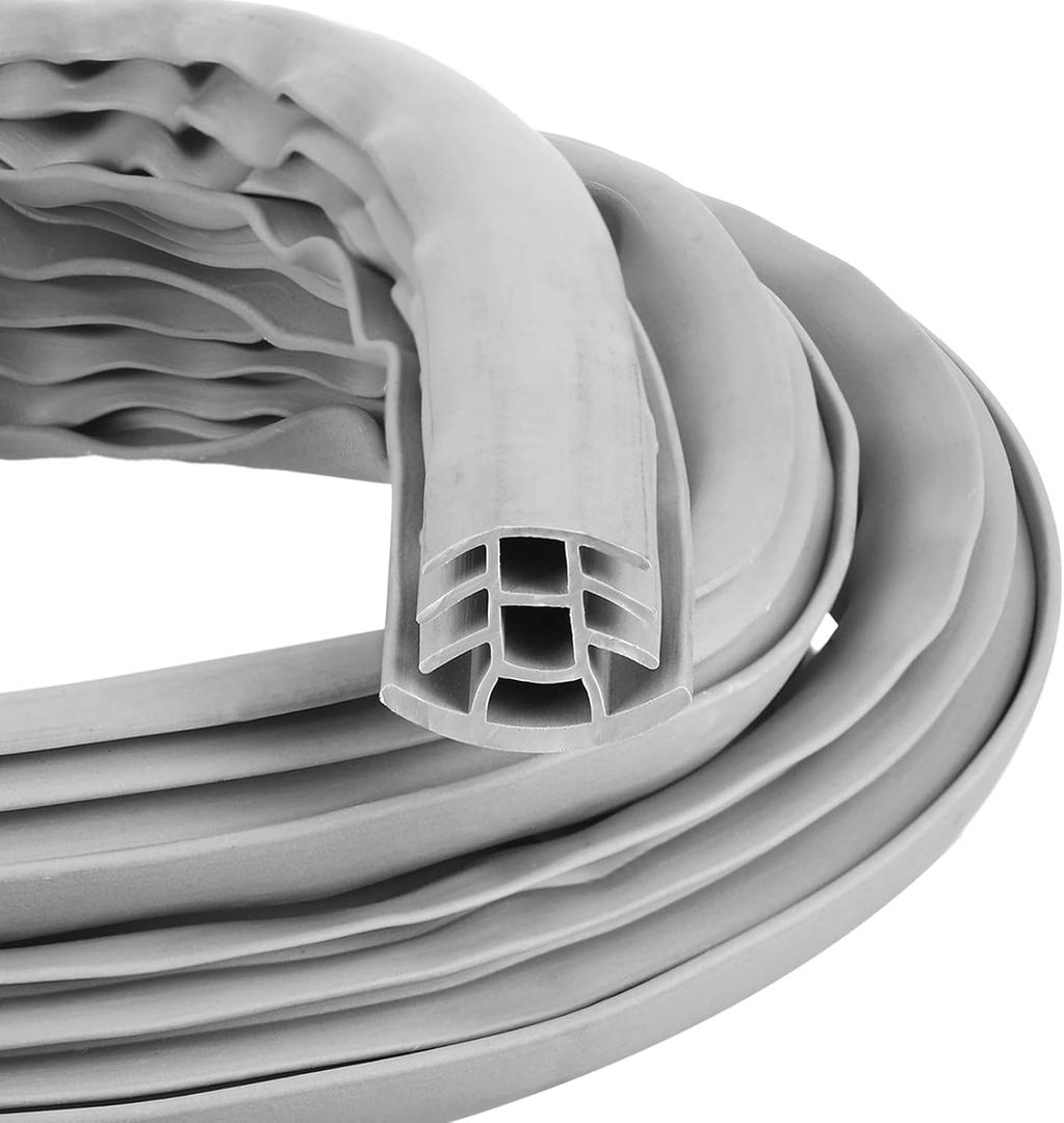Kingdder Concrete Expansion Joint Filler Driveway Crack Filler Flexible EPDM Rubber Strip for Concrete Crack Repair Replacement Weather Aging Resistance Expansion Joint(1'' Wide, 15 ft Long)