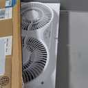 shinic 9" Twin Window Fan Low-Noise Reversible Airflow, 23.5"-37", ETL, Large