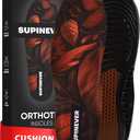 Work Boot Insoles for Men and Women - Low Arch Support - Effective Foot Pain Relief - All Day Comfort Orthotic Insoles - Shock-Absorbing Anti-Fatigue Shoe Inserts (S, Brown)