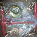 ENJ 2 Pack 3/8"-1/2" Ratchet Load Binder w/ 1/2" Grab & Slip Hook