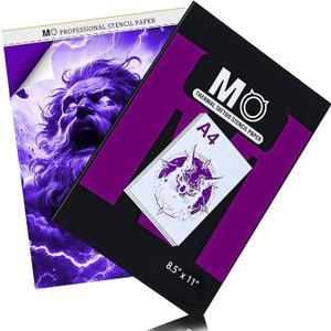 MO MOLONG Tattoo Stencil Paper 100 Sheets Tattoo Transfer Paper for Professional 8.5"x11"