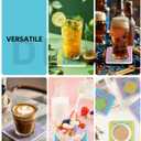 CHONNFEASTT 4PCS Mahjong Coasters for Drinks: Diatomite Cool Table Drink Unique Coasters - Mah Jongg Gifts and Accessories for Game Night, Mah Jong Club Birthday Party, Home Bar, Office (Chinoiserie)