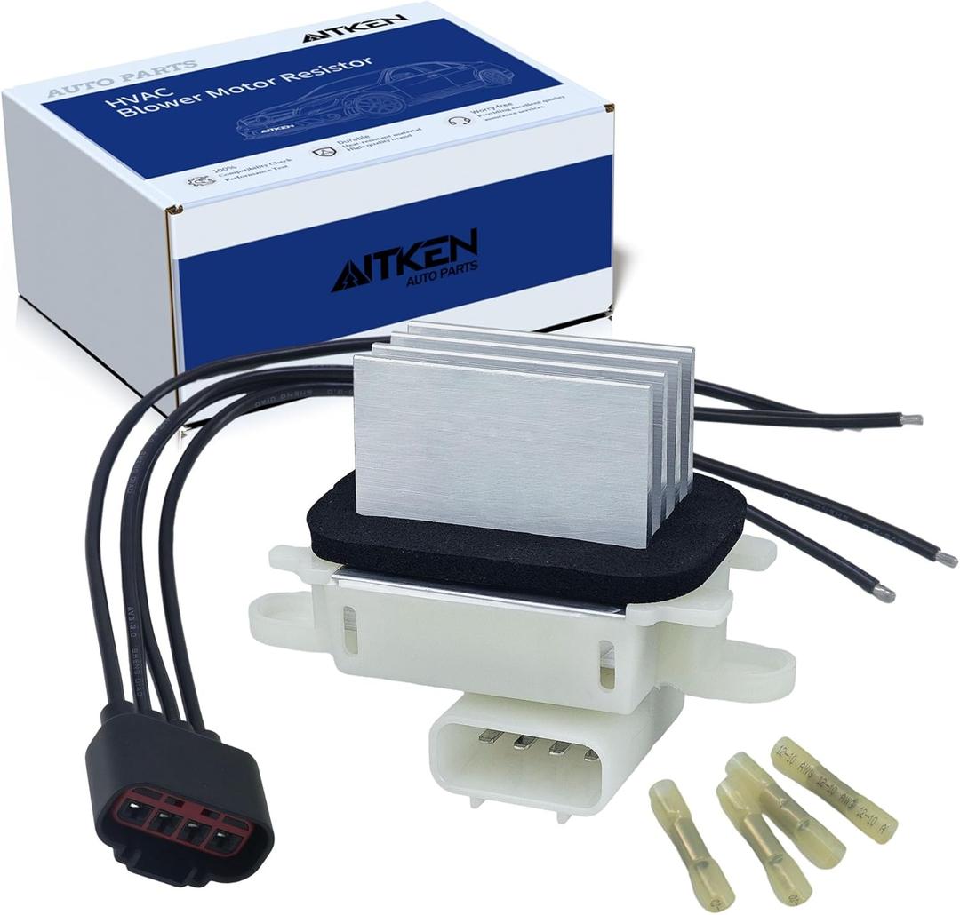 AITKEN HVAC Blower Motor Resistor Compatible with Ford F150 2009-2014, Explorer Expedition Escape Mustang Taurus MKS MKT Navigator (BL3Z-19E624-A, with Connector Harness) AITKEN HVAC Blower Motor Resistor Compatible with Ford F150 2009-2014, Explorer Expedition Escape Mustang Taurus MKS MKT Navigator (BL3Z-19E624-A, with Connector Harness)
