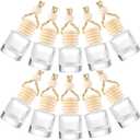10pcs Aromatherapy Car Diffuser Necklace Car Vehicle Air Freshener Essential Diffuser Oil Fragrance Aromatherapy Bottles