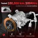 PHOBOOS A/C Compressor with Clutch Compatible with Hyundai Sonata 2012-2014 & Kia Optima 2012-2018, L4 2.0L/2.4L. Fast Cooling, Low Noise, Easy Installation, Ref. CO29159C, 178328