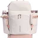 STANLEY Vitalize Backpack | Gym, Work & Travel Bag with Laptop Sleeve | Expandable Bottom Compartment | Tumbler & Water Bottle Pockets | Durable Recycled Fabric | Rose Quartz