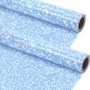 Kolldenn Blue 2 Rolls Composition Fabric Bulletin Board Paper Roll, 4x12ft