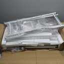 Over The Toilet Storage Cabinet - 2-Door Design Bathroom Organizers Shelf, Freestanding Space-Saver Above Toilet Storage Cabinet with Privacy Protection Rack, Water-Resistant Toilet Shelves (White)