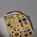 Joyreal Wooden Busy Board with LED Light, Montessori Toddler Toys, Wooden Sensory Board, Toddlers Activity Travel Toys for Boy & Girl Birthday Gift (Farm Theme)