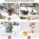 Stone Drying Mat, Quick Drying Fast Absorbent Non-Slip kitchen Dish Drying Mats, Foldable Diatomaceous Earth Mats for Dishes Cups,Match Any Countertop (PU Leather)