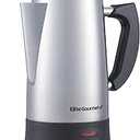 Elite Gourmet EC924 Electric Coffee Percolator, BPA Free, Keep Warm, Clear Brew Progress Knob, CoolTouch Handle, Cordless Serve, 12Cup, Stainless Steel