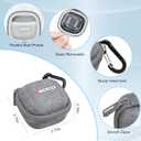 RLSOCO Case for Samsung Galaxy Buds 4 Pro/Galaxy Buds 4 Earbuds - Grey | Custom Hard Case for Galaxy Buds 4 Pro/Galaxy Buds 4 (2026) AI True Wireless Bluetooth Earbuds with Carabiner (Case Only)