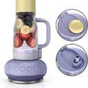 Ninja Blendboss | Personal Blender for Smoothies & Frozen Drinks | 26oz Travel Tumbler with LeakProof Lid, Chug Spout & Detachable Straw | Auto-iQ Technology | Lavender Lemonade | DB351PR