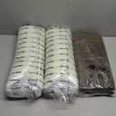 SUNROX Gel Memory Foam Chair Cushions, FadeShield Water-, Stain-Resistant Durable Reversible Seat Cushion Pads with Ties for Indoor/Outdoor Kitchen Dining Office 17"x16" Set of 4, Heather Chestnut