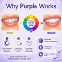 Purple Teeth Whitening Strip - Mild Whitening Solution that Effectively Removes Difficulty Caused by Smoking, Drink, and Coffee. Quick & Effect, Home Whitening Program (14 PCS)