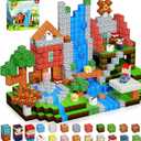 200PCS Magnetic Blocks, Magnetic Building Cube Toys for Kids, STEM Montessori Stacking, Sensory Education Toys for Toddlers Building World Set, Christmas Birthday Gifts for Kids Age 3 4 5 6 7 8 9 10