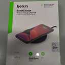 Belkin Quick Charge Wireless Charging Pad - 10W Qi-Certified Charger Pad for iPhone, Samsung Galaxy, Apple Airpods Pro & More - Charge While Listening to Music, Streaming Videos, & Video Calls - Black