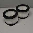 17810 Filter Compatible with Craftsman 3 to 4 Gallon Vacuum Filter,9-17810 Wet Dry Vacuum Filter Compatible with Craftsman 177680, 179410, 179500, 177765, 178930 (2 pack) (White)