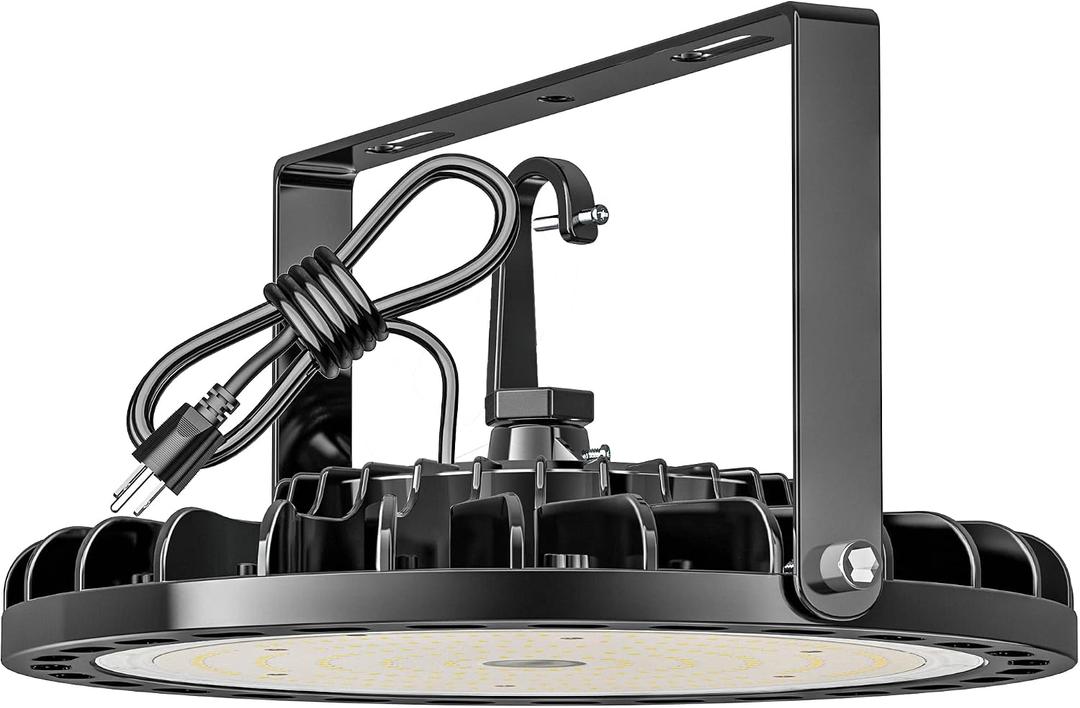200W UFO LED High Bay Light 28000 LM 5000K w/US Plug 5ft Cable, Non-Dim
IP65 Waterproof Commercial Industrial Warehouse Workshop Factory Barn Garage Area Lighting Fixture AC85-277V