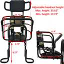 Rear Kids Bike Seat, Heavy Duty Back Mount Kid's Bike Seat for Aged 18 Month - 8 Years Old, Child Carrier Bike Chair for Bicycle Kids Seat, Foam Seat Belt with Reflective Strip