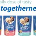 Purina Whisker Lickin's Cat Treats, Crunchy and Yummy Tuna Flavor - (Pack of 4) 10 oz. Pouches (EXP 07/01/27)