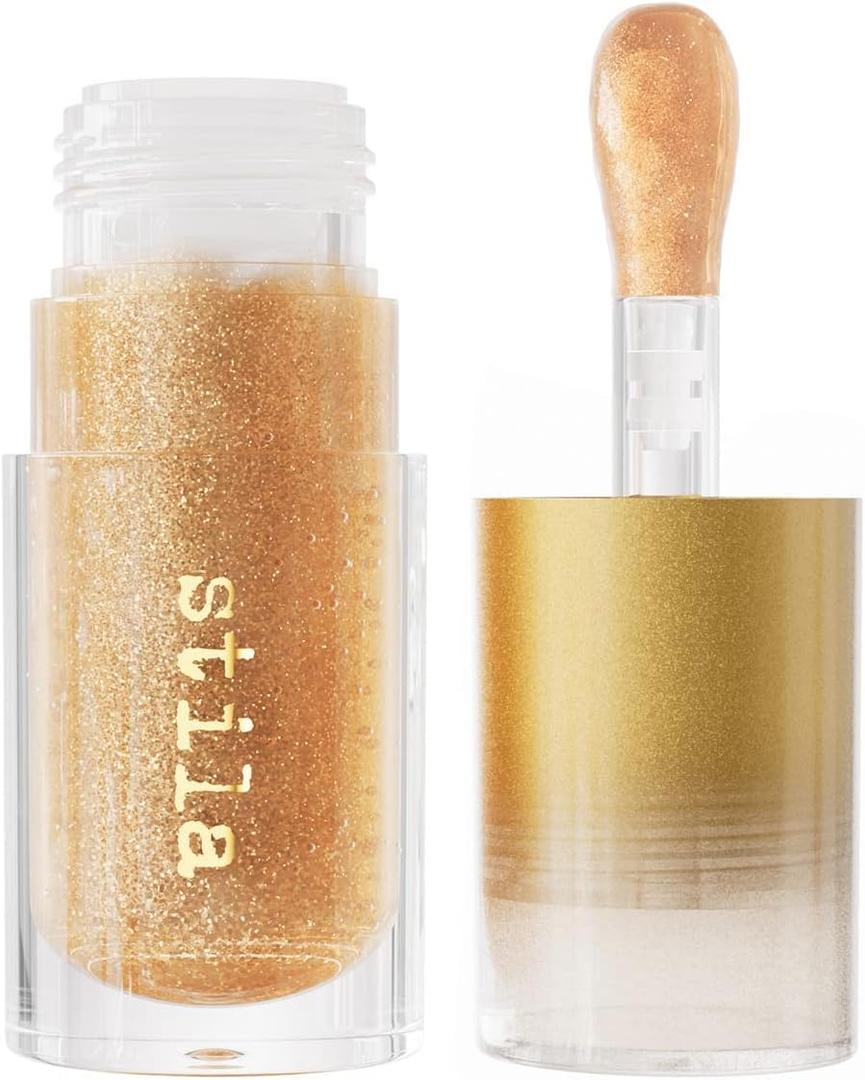 stila Heaven's Dew Gel Lip Oil Hydrating Gloss-Oil Hybrid with Jojoba, Hyaluronic Acid & Antioxidants High-Shine, Non-Sticky Nourishing Finish with Large Applicator (Galaxy)