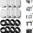 PETLIBRO 8 Packs Replacement Filters for Stainless Steel Cat Water Fountain PLWF003 & PLWF006, 4 Months Set of Replacement Filters fot Pet Water Fountain Stainless Steel (White)