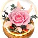 Preserved Roses & Fresh Flowers Bouquet Gift for Women, Roses that Last Forever, Flowers for Delivery Prime Birthday, Mothers Day & Christmas