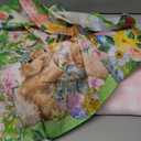 XCHI Plaid Bunny Lamb Eggs Chick Cross Flowers Rabbit Easter Tablecloth Rectangle Table Cloth Washable Table Covers for Indoor Dining Home Party Decorations 52x70 Inch