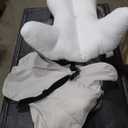 Lumbar Support Pillow(Pat. Pend)  Multi-Functional Ergonomic Back Cushion for Sofa Chair, Car Seat & Sofa, Reading Pillow with Firm Multi-Zone Support to Relieve Lower Back Pain, Misty White (17.7")