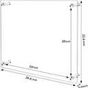 Clear Acrylic Wall Mount Floating Frameless Picture Frame, 20x24 Photo Frame for Wall, Panel for Degree Certificate, Artwork and Family Portraits - 2 Pack