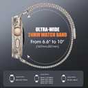 Milanese Loop Compatible for Apple Watch Ultra 3 2 1 Band 49mm 46mm 45mm 44mm 42mm, Men Stainless Steel Rugged Mesh Band with Strong Magnetic Clasp, Adjustable Metal Strap for iWatch Series 11/10/9/8/7/6/5/4/SE/Ultra