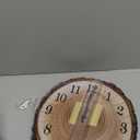 Rustic Wooden Wall Clock 12 Inch Silent Non Ticking Wall Clocks Battery Operated