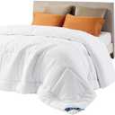 Bedsure Comforter Duvet Insert - Quilted Comforters Queen Size, All Season Duvet, Down Alternative Bedding, with 8 Tabs, Gifts for Women/Men, White, Queen 88 x 88 Inches