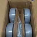 5x2"Heavy Duty Caster Wheels -Industrial Caster Wheels,Rubber Wheels- Set of 4 with up to 2000 LB Capacity