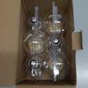 Gozelux A15 LED Bulbs - Vintage Edison Bulbs, Dimmable, Clear Glass, E26 Medium Base, 6W (60W Equivalent), 2700K Warm White, 700LM, for Ceiling Fans, Appliances, Refrigerator Lights - 6 Pack