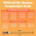 W10440786 Washer Suspension Rods for Whirlpool Maytag Washing Machine