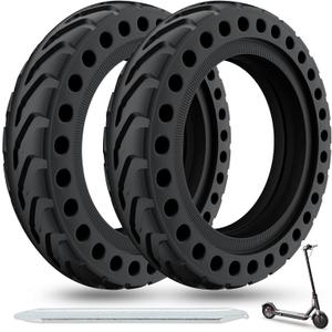 Cooryda Solid Tire for Xiaomi m365 Electric Scooter Mijia Mi m365 pro/gotrax gxl V2/gotrax XR, 8.5 inches Electric Scooter Wheels 8 1/2'' Front or Rear Replacement Honeycomb Solid Tires(2 Piece)