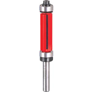 Freud 1/2" Top & Bottom Bearing Flush Trim Router Bit with Tico Hi-Density Carbide for Maximum Performance - Ideal for Template Work & Laminate Routing, 1/2" Diameter, 1/4" Shank, 2 Cutters - 50-501
