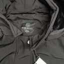 ROYAL MATRIX Women's Softshell Jacket Fleece Lined Windbreaker Insulated Rain Parka Jacket with Removable Hood (Black, XXL)