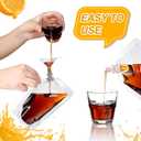 Meanplan 100 Pcs Plastic Pouches Bulk Reusable Squeeze Pouches Clear Plastic Juice Leak Proof Bags with Funnel for Party Favors Supplies(3.5 oz,Inclined Mouth)