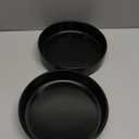 Herogo Pasta Bowls Set of 2, 35oz Serving Bowls Set, Deep Stoneware Plates for Serving Pasta, Salad, Noodle, Cereal, Microwave & Dishwasher Safe, Matte Black