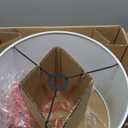 Globe Electric 67065 58" Floor Lamp, Black, Dark Gray Velvet Shade, On/Off Socket Rotary Switch, Living Room Decor, Reading Light, Home Essentials, Bedroom, Office Accessories