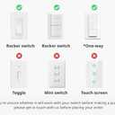 Switchbot Smart Switch Button Pusher (Bluetooth) Fingerbot for Rocker Switch/One-Way Buttons, App Timer Control, No Wiring, Optional Hub Required for Voice/Remote, Black